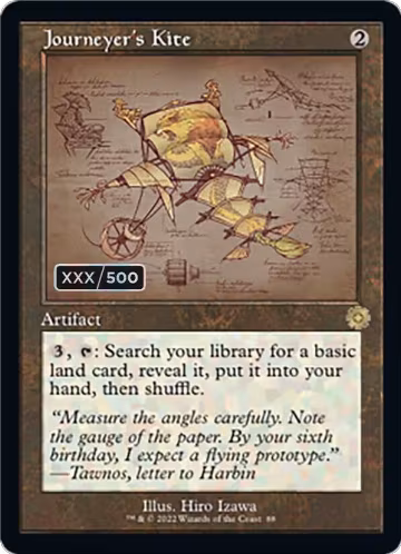 Journeyer's Kite (Schematic) (Serial Numbered) (88), The Brothers' War: Retro Frame Artifacts — Magic card price