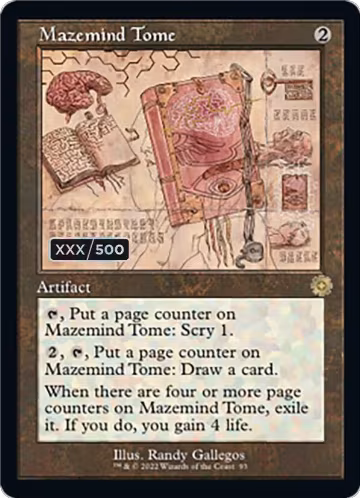 Mazemind Tome (Schematic) (Serial Numbered) (93), The Brothers' War: Retro Frame Artifacts — Magic card price
