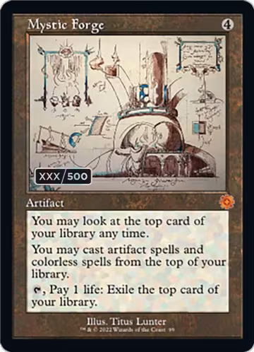 Mystic Forge (Schematic) (Serial Numbered) (99), The Brothers' War: Retro Frame Artifacts — Magic card price