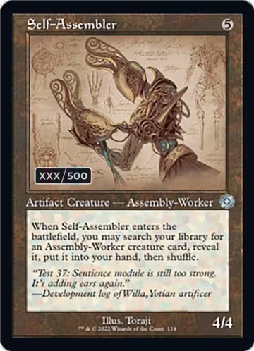 Self-Assembler (Schematic) (Serial Numbered) (114), The Brothers' War: Retro Frame Artifacts — Magic card price