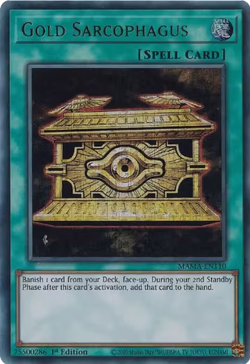 Gold Sarcophagus (Ultra Pharaoh's Rare) (MAMA-EN110) — card price