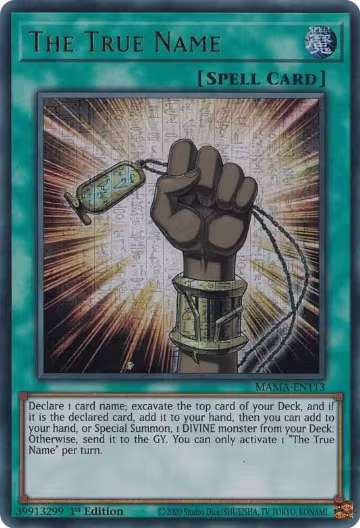 The True Name (Ultra Pharaoh's Rare) (MAMA-EN113), Magnificent Mavens — Yu-Gi-Oh! card price