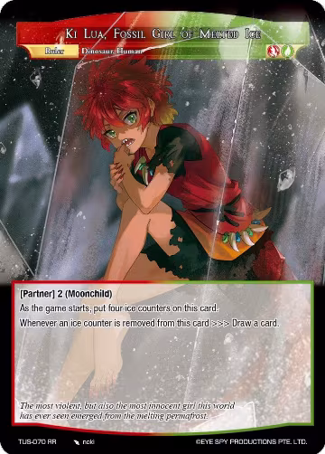 Ki Lua, Fossil Girl of Melted Ice (TUS-070 RR), The Underworld of Secrets — Force of Will card price