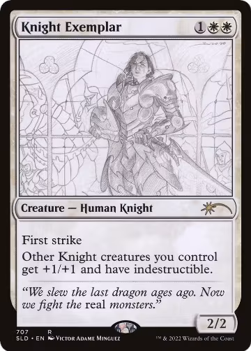 Knight Exemplar (707) (707), Secret Lair Drop Series — Magic card price