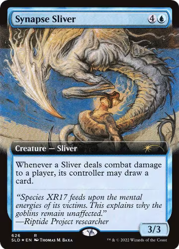 Synapse Sliver (Extended Art) (626), Secret Lair Drop Series — Magic card price