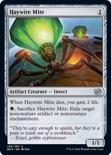 Haywire Mite (199), The Brothers' War — Magic card price