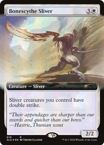 Bonescythe Sliver (Extended Art) (610), Secret Lair Drop Series — Magic card price