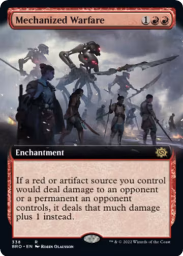Mechanized Warfare (Extended Art) (338), The Brothers' War — Magic card price