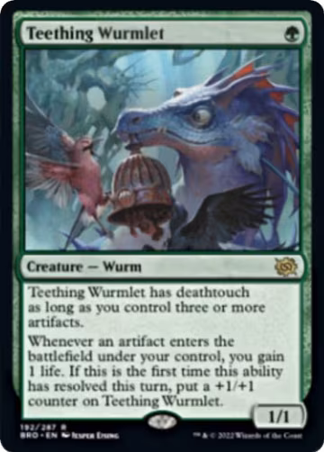 Teething Wurmlet (192), The Brothers' War — Magic card price