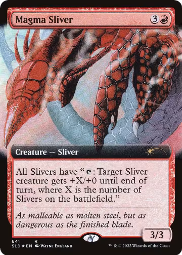 Magma Sliver (Extended Art) (641), Secret Lair Drop Series — Magic card price