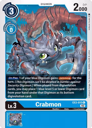Crabmon (EX3-015 C), Draconic Roar — Digimon card price