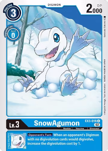 SnowAgumon (EX3-016 C), Draconic Roar — Digimon card price