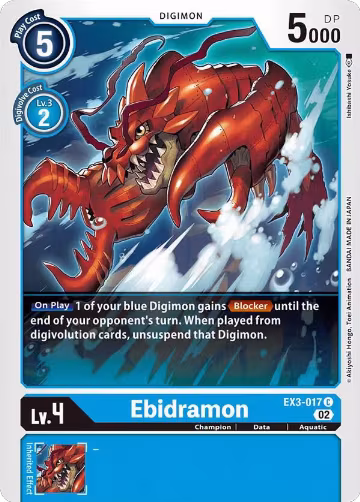 Ebidramon (EX3-017 C), Draconic Roar — Digimon card price