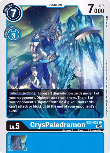 CrysPaledramon (EX3-021 C), Draconic Roar — Digimon card price