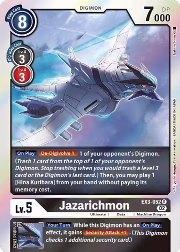 Jazarichmon (EX3-052 R), Draconic Roar — Digimon card price