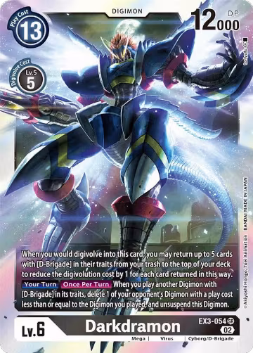 Darkdramon (EX3-054 SR), Draconic Roar — Digimon card price