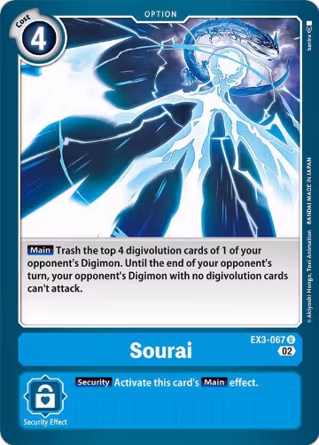 Sourai (EX3-067 U), Draconic Roar — Digimon card price