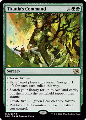 Titania's Command (194), The Brothers' War — Magic card price