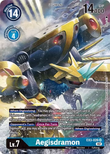 Aegisdramon (Alternate Art) (EX3-026 SR), Draconic Roar — Digimon card price