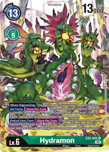 Hydramon (Alternate Art) (EX3-045 SR) — card price