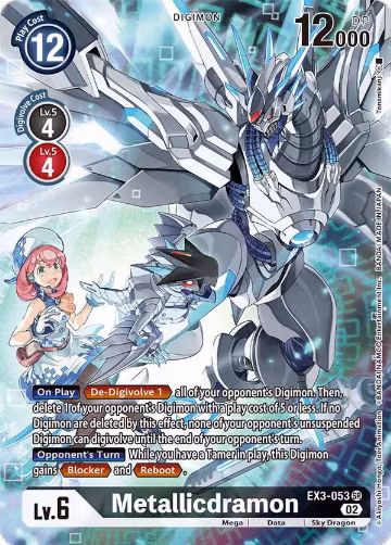 Metallicdramon (Alternate Art) (EX3-053 SR), Draconic Roar — Digimon card price