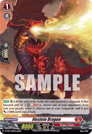 Ifesteio Dragon (Foil) (D-PR/132EN), D Promo Cards — Vanguard card price