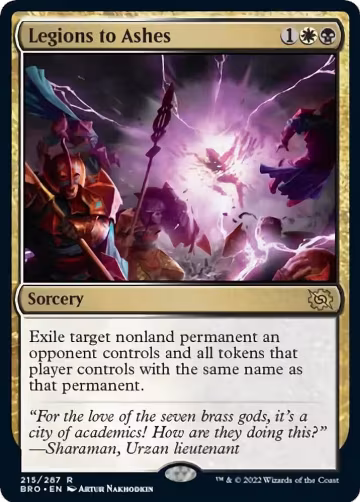 Legions to Ashes (215), The Brothers' War — Magic card price