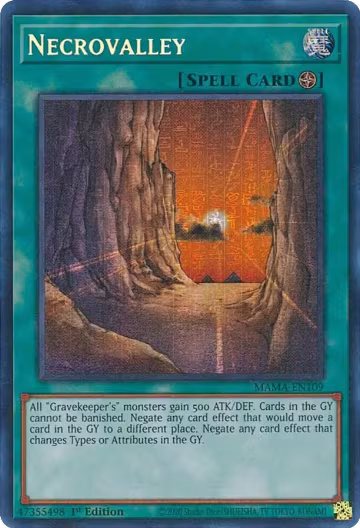 Necrovalley (Secret Pharaoh's Rare) (MAMA-EN109), Magnificent Mavens — Yu-Gi-Oh! card price