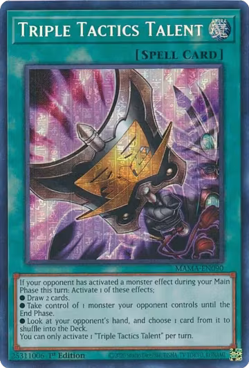Triple Tactics Talent (Secret Pharaoh's Rare) (MAMA-EN090), Magnificent Mavens — Yu-Gi-Oh! card price