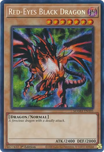 Red-Eyes Black Dragon (Secret Pharaoh's Rare) (MAMA-EN105), Magnificent Mavens — Yu-Gi-Oh! card price