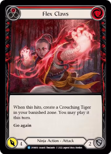 Flex Claws (Red) (DYN050), Dynasty — Flesh & Blood card price