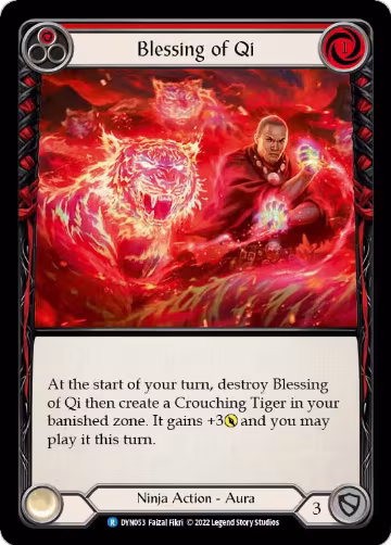 Blessing of Qi (Red) (DYN053), Dynasty — Flesh & Blood card price