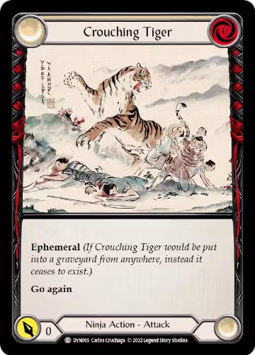 Crouching Tiger (DYN065), Dynasty — Flesh & Blood card price