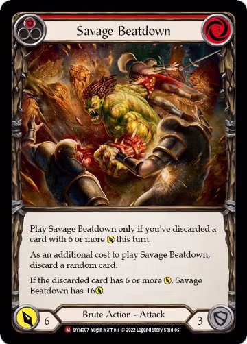 Savage Beatdown (DYN007), Dynasty — Flesh & Blood card price