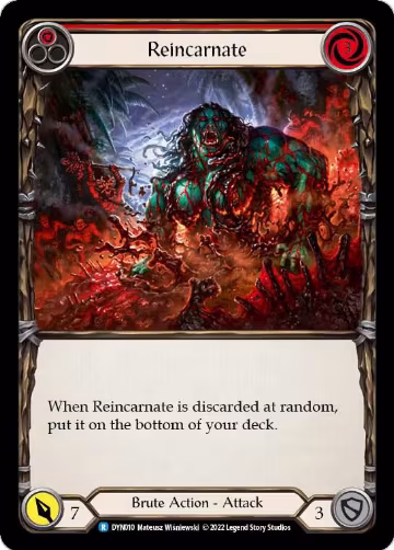 Reincarnate (Red) (DYN010), Dynasty — Flesh & Blood card price