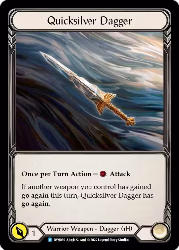 Quicksilver Dagger (DYN069) (DYN069), Dynasty — Flesh & Blood card price