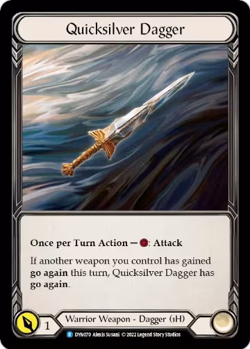 Quicksilver Dagger (DYN070) (DYN070), Dynasty — Flesh & Blood card price