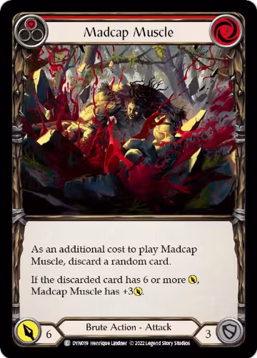 Madcap Muscle (Red) (DYN019), Dynasty — Flesh & Blood card price