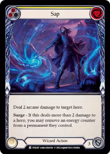 Sap (Yellow) (DYN207), Dynasty — Flesh & Blood card price