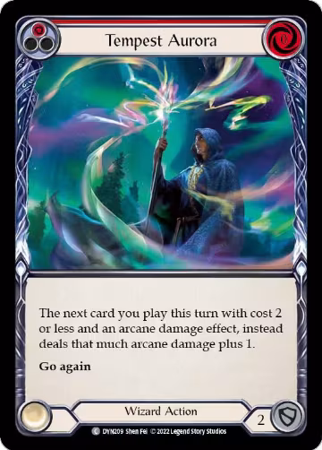Tempest Aurora (Red) (DYN209), Dynasty — Flesh & Blood card price