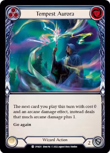 Tempest Aurora (Blue) (DYN211), Dynasty — Flesh & Blood card price