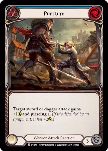 Puncture (Blue) (DYN081), Dynasty — Flesh & Blood card price
