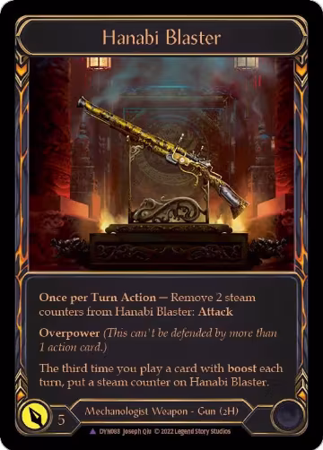 Hanabi Blaster (Marvel) (DYN088), Dynasty — Flesh & Blood card price