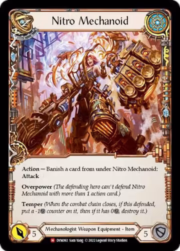 Construct Nitro Mechanoid // Nitro Mechanoid (DYN092), Dynasty — Flesh & Blood card price