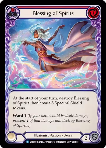 Blessing of Spirits (Red) (DYN218), Dynasty — Flesh & Blood card price