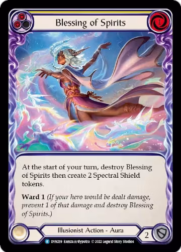 Blessing of Spirits (Yellow) (DYN219), Dynasty — Flesh & Blood card price
