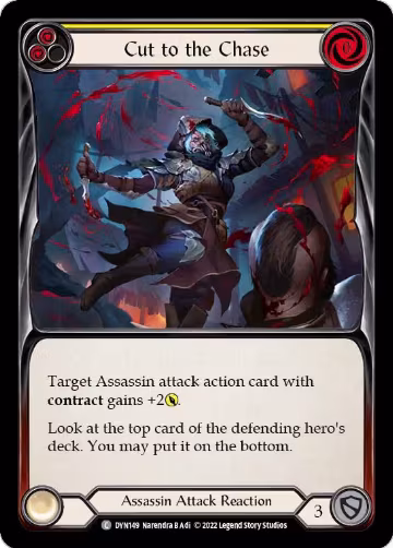 Cut to the Chase (Yellow) (DYN149), Dynasty — Flesh & Blood card price