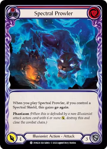 Spectral Prowler (Red) (DYN224), Dynasty — Flesh & Blood card price