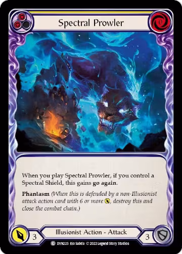 Spectral Prowler (Yellow) (DYN225), Dynasty — Flesh & Blood card price