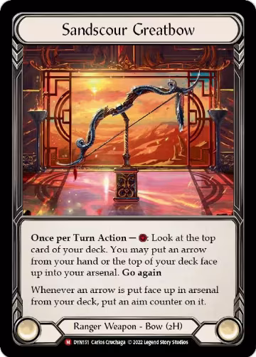 Sandscour Greatbow (DYN151), Dynasty — Flesh & Blood card price